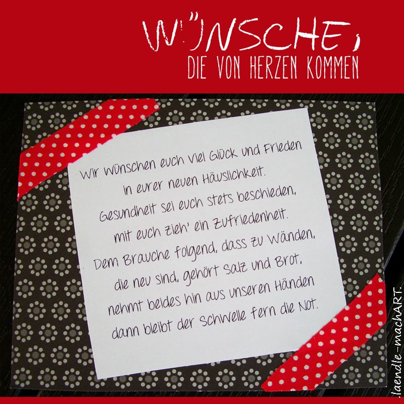DIY Geschenk zum Einzug