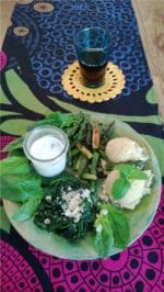 Spargel trifft auf Spinat und Quinoa