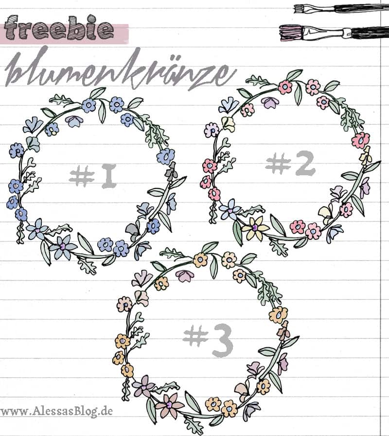 printable downloads: Blumenkränze