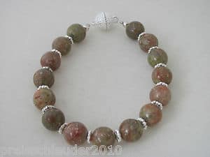 Wunderschönes Armband mit Unakite Edelsteine NEU Edelsteinschmuck Schmuck