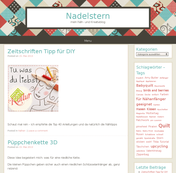 Nadelstern – mein Näh- und Kreativblog