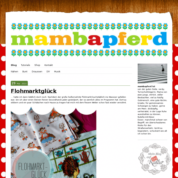 mambapferd – bunt und handgemacht