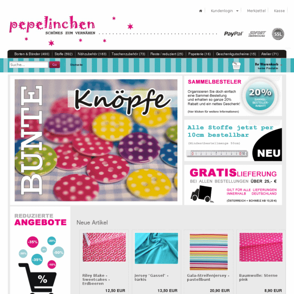Pepelinchen – Schönes zum Vernähen!