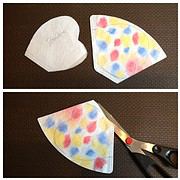 Aquarell mit Filtertüte und Eierfarben – oder – Wie schon kleine Menschen Schmetterlinge basteln können