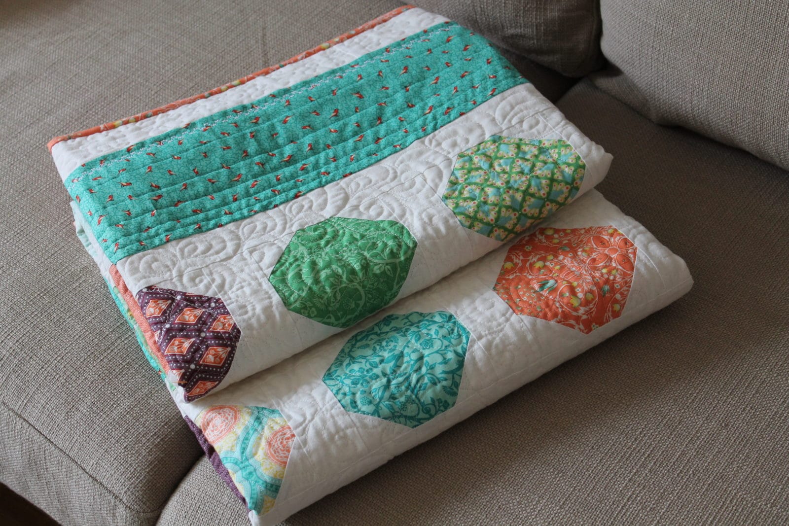 Tutorial für meinen Snowball Quilt