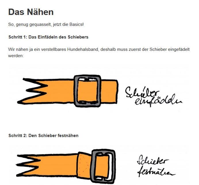 Easypeasy Nähanleitung für Einsteiger – verstellbares Hundehalsband