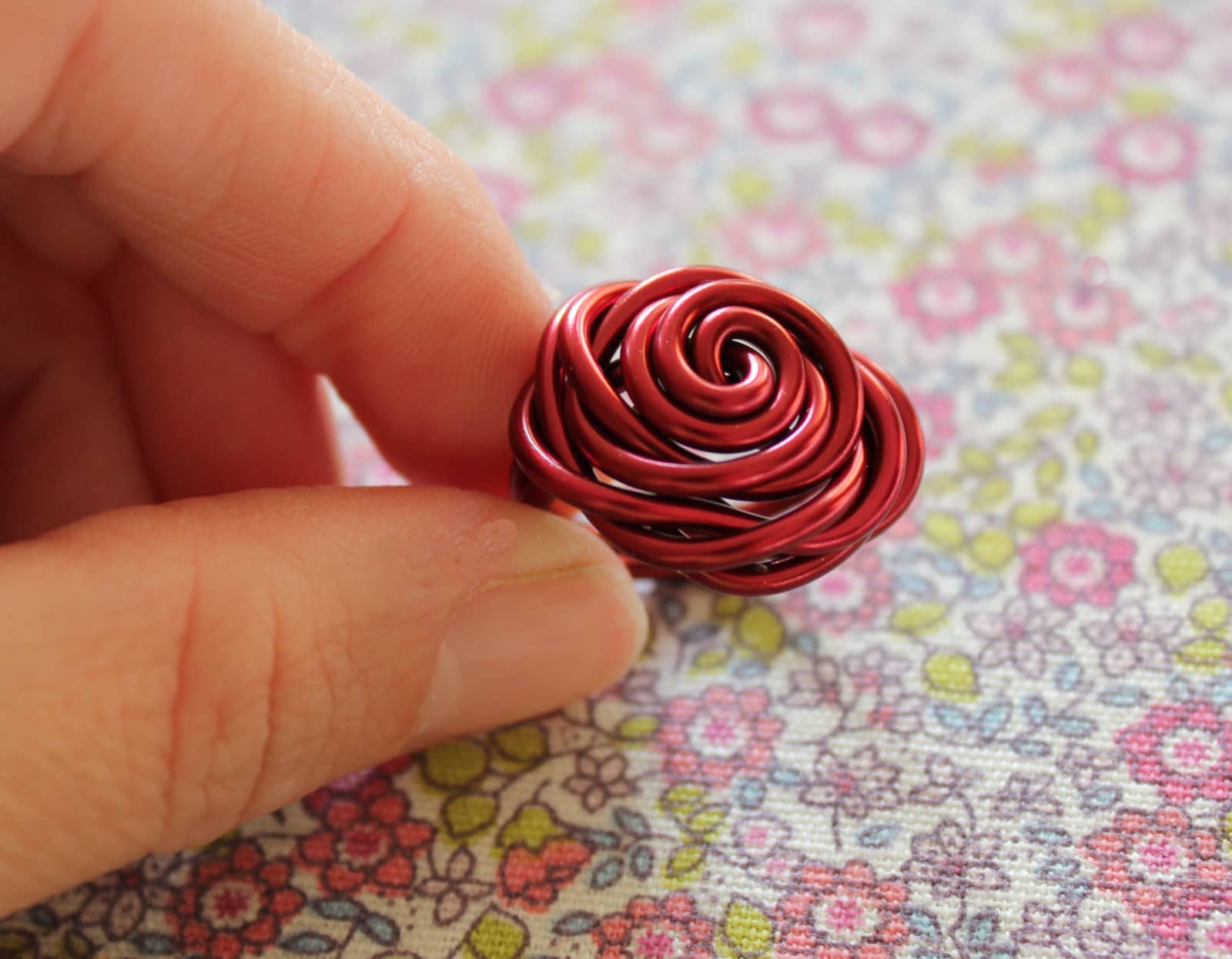 Aludrahtring „Rose“