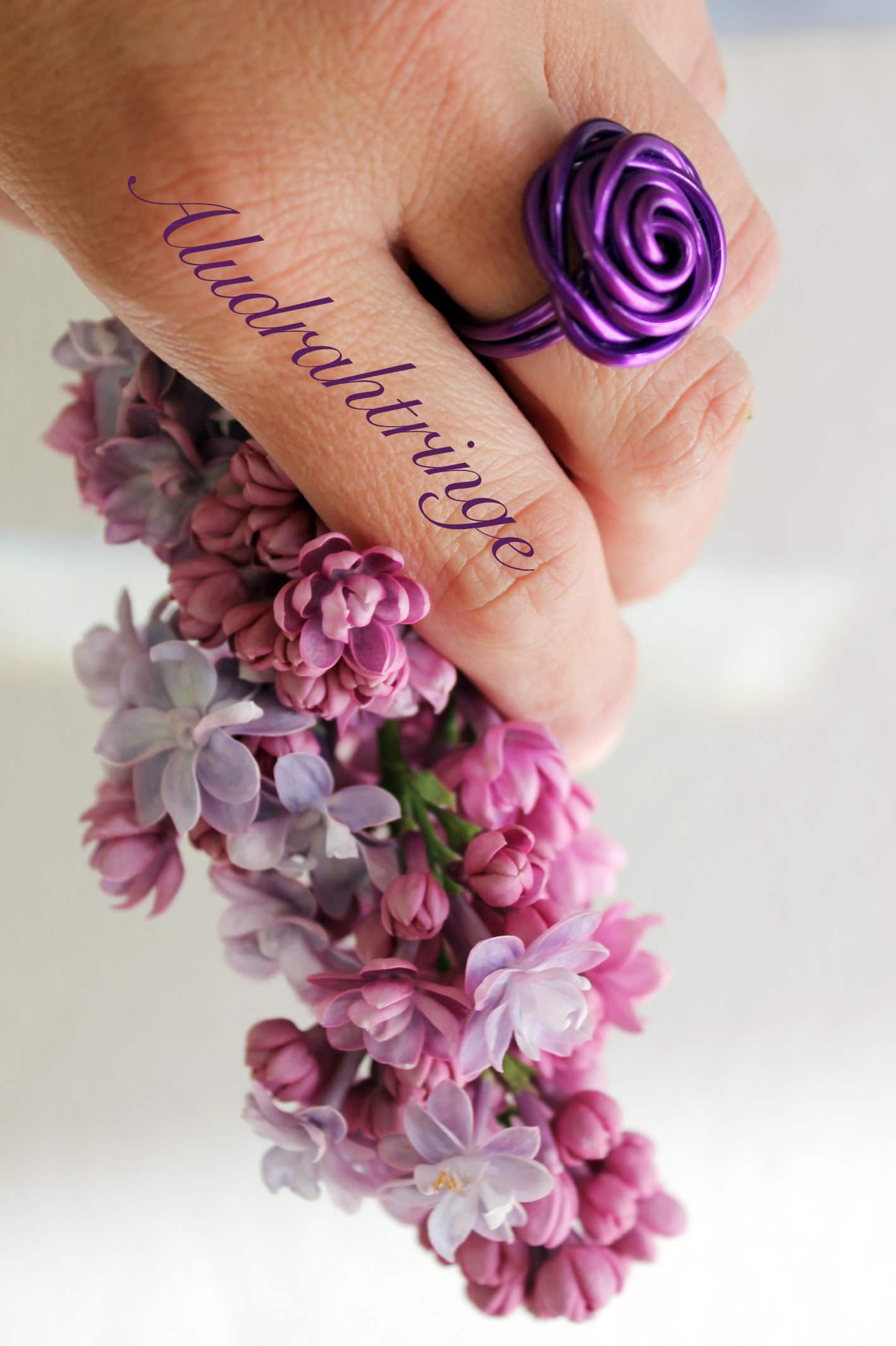 Aludrahtring „Rose“