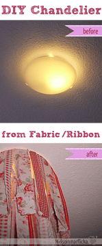 Stoffstreifen-Kronleuchter