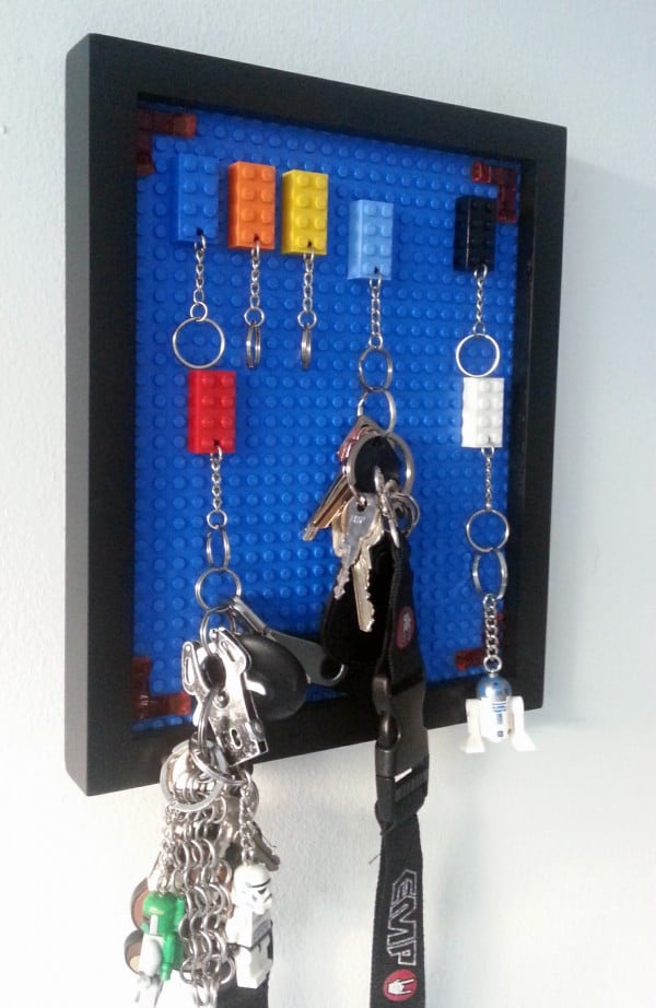 Lego-Schlüsselbrett - einfach und bunt
