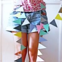 Easy peasy Wimpelkette aus Papier