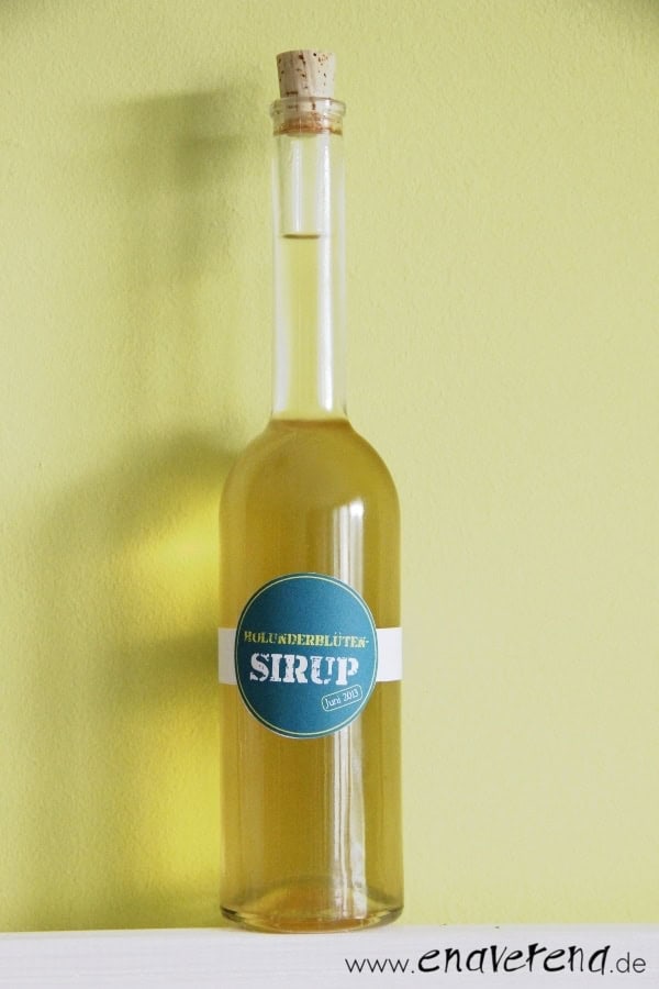 Freebie: Etiketten für Holunderblütensirup - HANDMADE Kultur