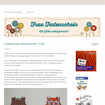 Frau Fadenschein – Mit Liebe selbstgemacht!
