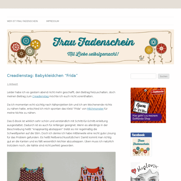 Frau Fadenschein – Mit Liebe selbstgemacht!