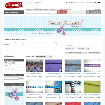 Liebevoll SelbstgestaltetDIY Materialshop
