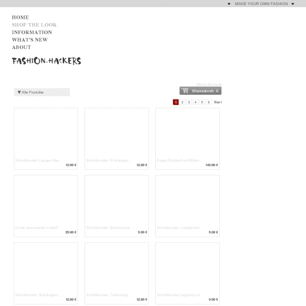 Fashion-Hackers Schnittmuster