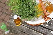 Selbstgemachter Holunderblütensirup