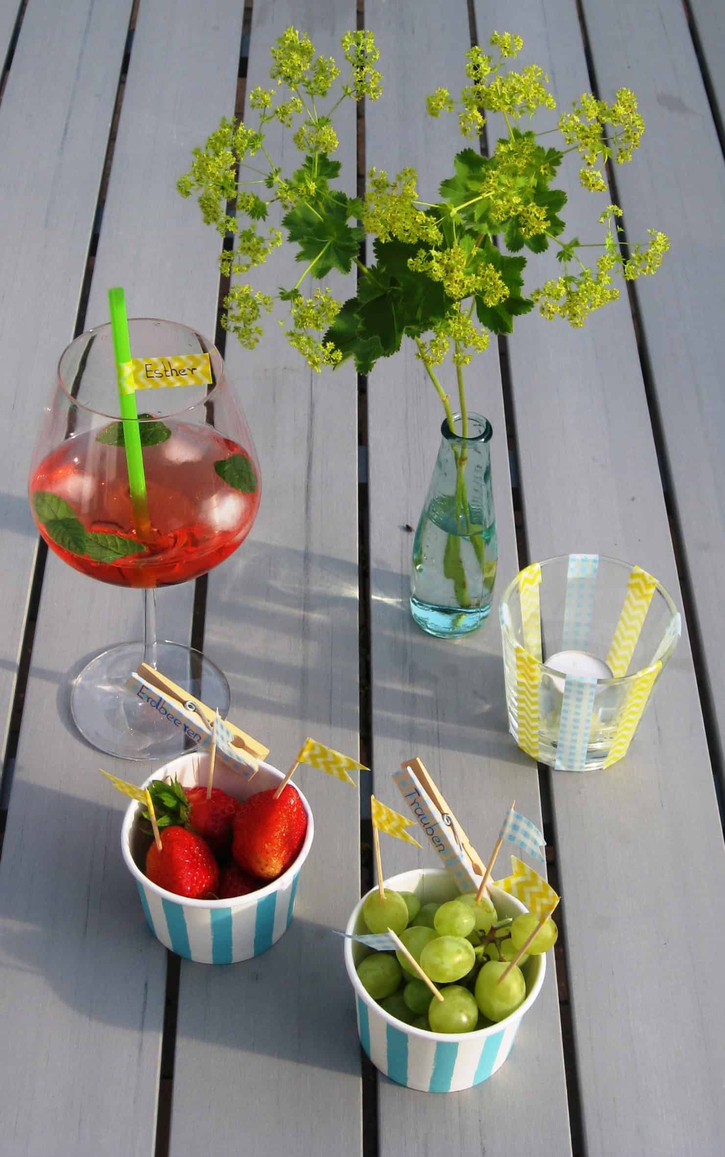 Sommerdeko mit Masking Tape