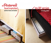 Aufbewahrungs- möglichkeit unter dem Bett!