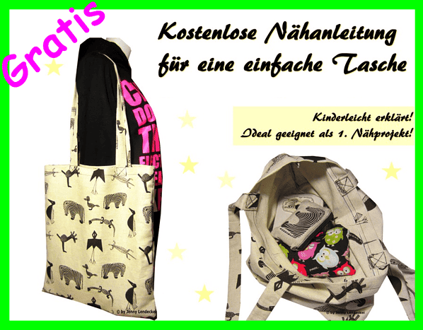 Kostenloses Schnittmuster Tasche - Gratis Schnittmuster Tasche