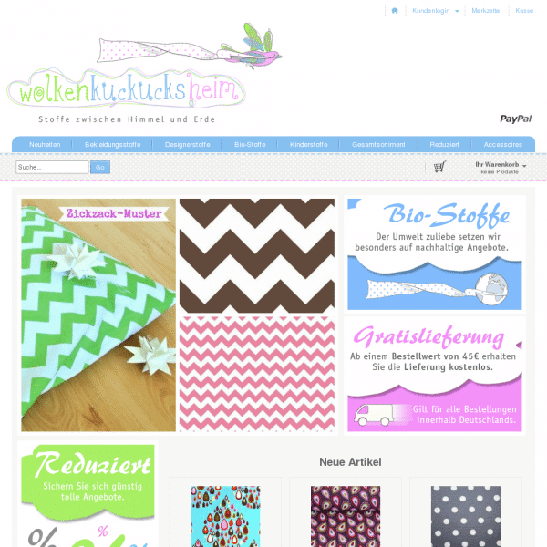 Wolkenkuckucksheim - Stoffe zwischen Himmel und Erde