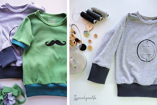 Upcycling: Kindershirt - lebensverlängernde Maßnahmen