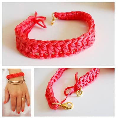 DIY Armband aus Resten häkeln