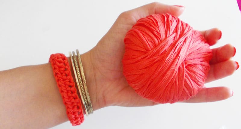 DIY Armband aus Resten häkeln