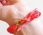 DIY Armband aus Resten häkeln