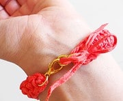DIY Armband aus Resten häkeln