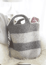Metallic Gestreifte Filztasche