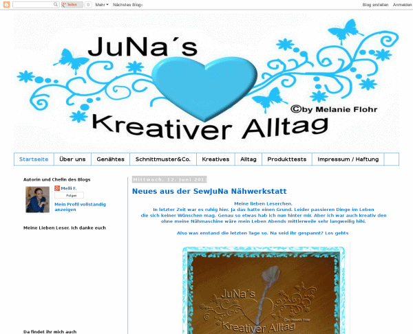 JuNa´s Kreativer Alltag JuNa´s Kreativer Alltag