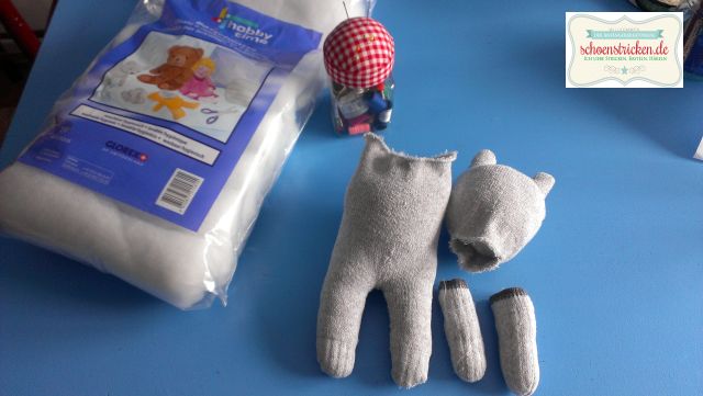 Anleitung für Sockentiere: Bär und Katze