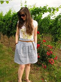 Meikes erster Sewaholic Crescent Skirt