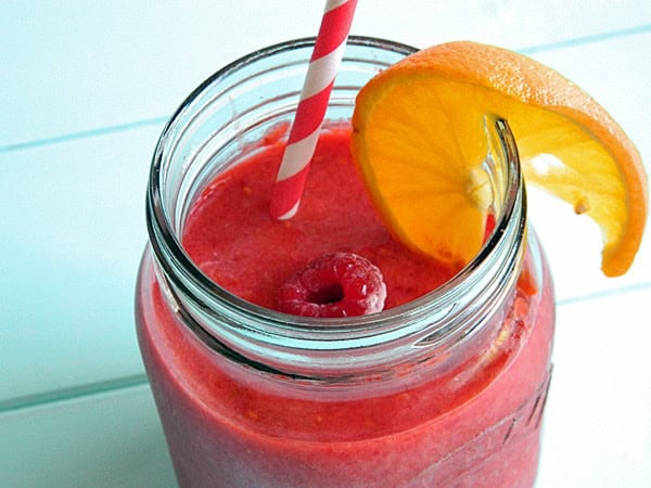 Pfirsich Himbeer Smoothie