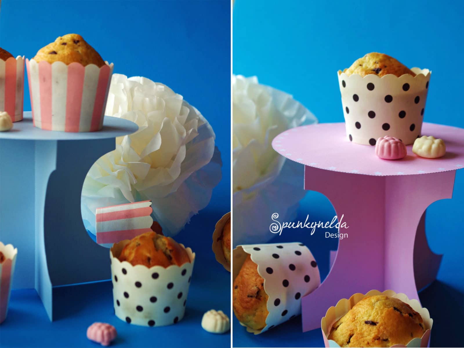Free printable Cupcake Stand | oder: Verrückte Papierbastelei