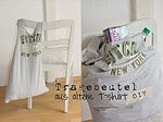 Tragebeutel aus alte T-Shirt