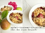 Apfel-Himbeer-Crumble
