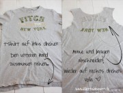 Tragebeutel aus alte T-Shirt