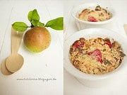 Apfel-Himbeer-Crumble