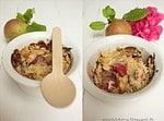 Apfel-Himbeer-Crumble