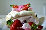 Erdbeerrolle ( Bisquitteig)