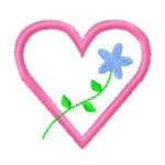 Flicken mit Herz - Freebie Stickdatei