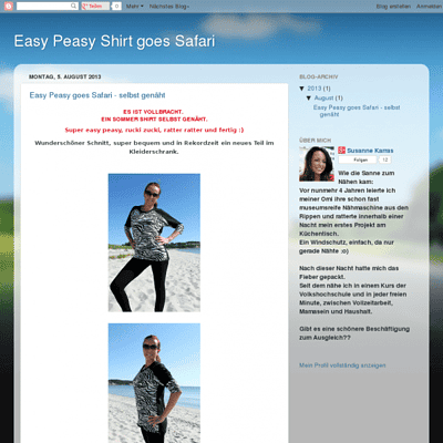 Easy Peasy goes Safari - selbst genäht
