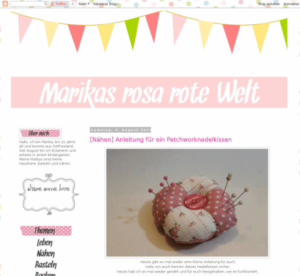 Marikas rosa-rote Welt