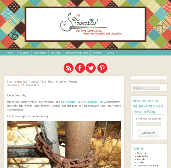 Sei Creativ! – DIY Blog: Ideen, Deko, kreatives Recycling und Upcycling