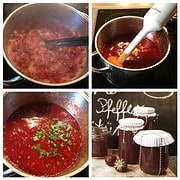 Last-Minute-Erdbeerkonfitüre mit rosa Pfeffer