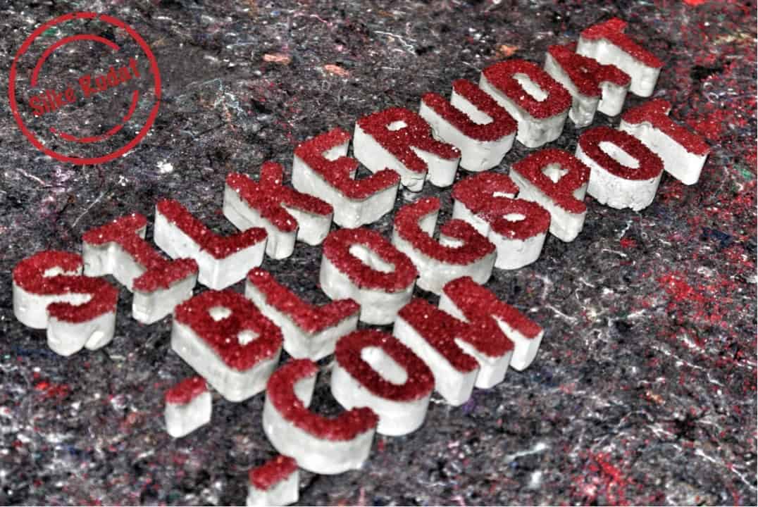 Glamouröser Zement Schriftzug