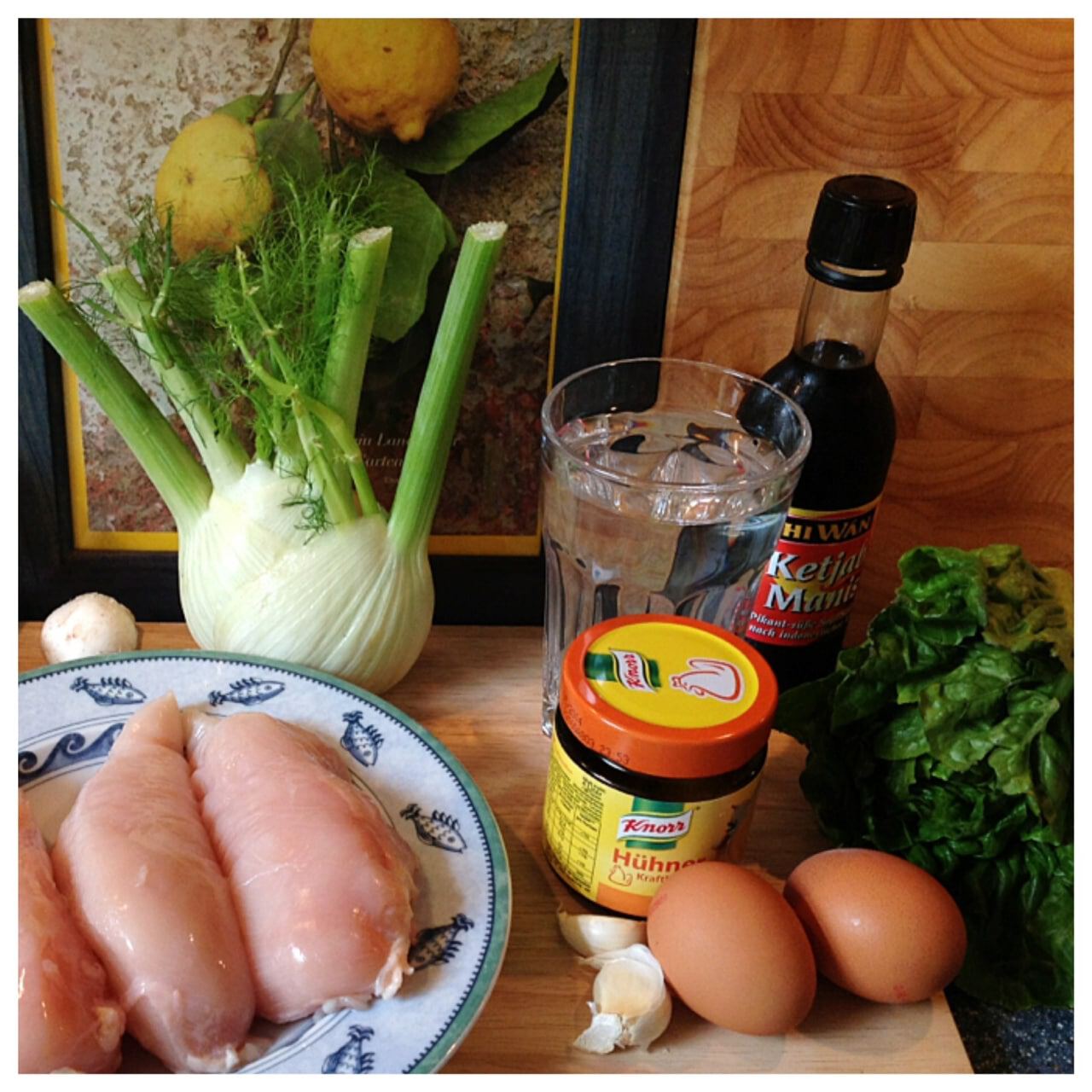 Geflügelsalat mit Fenchel …