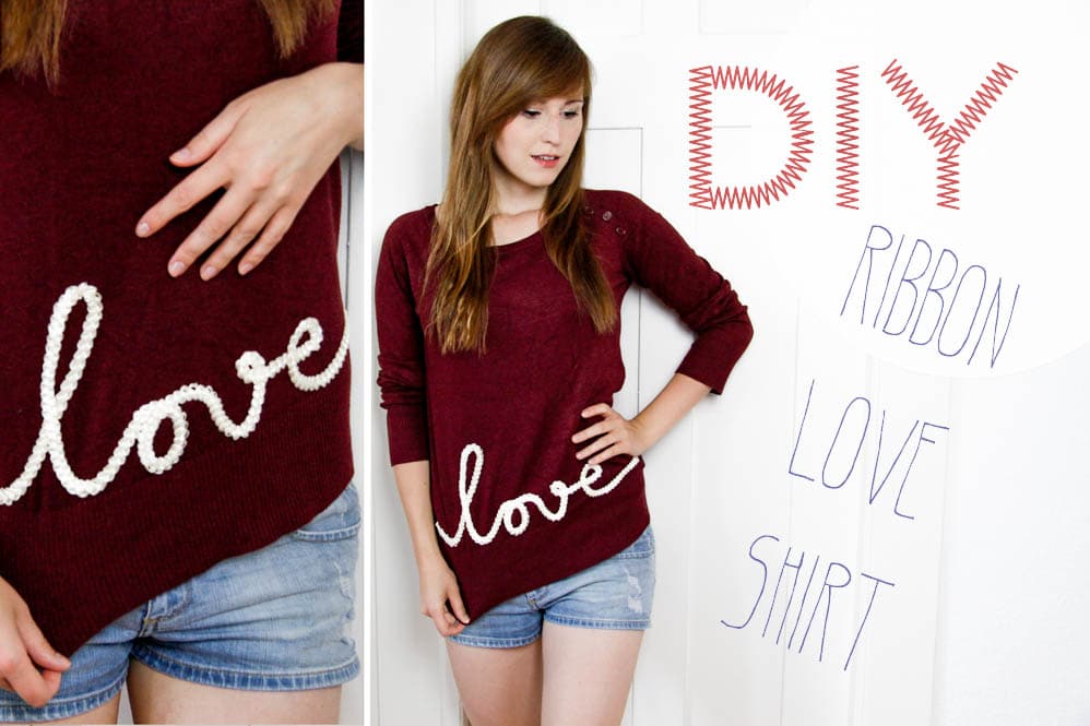 DIY Ribbon Love Shirt – Videoanleitung